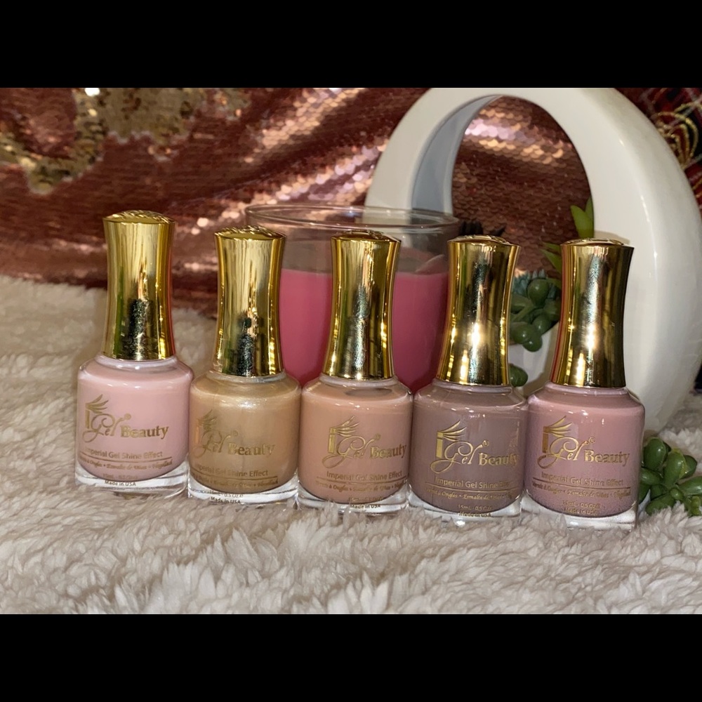 5 igel beauty nude nail lacquers